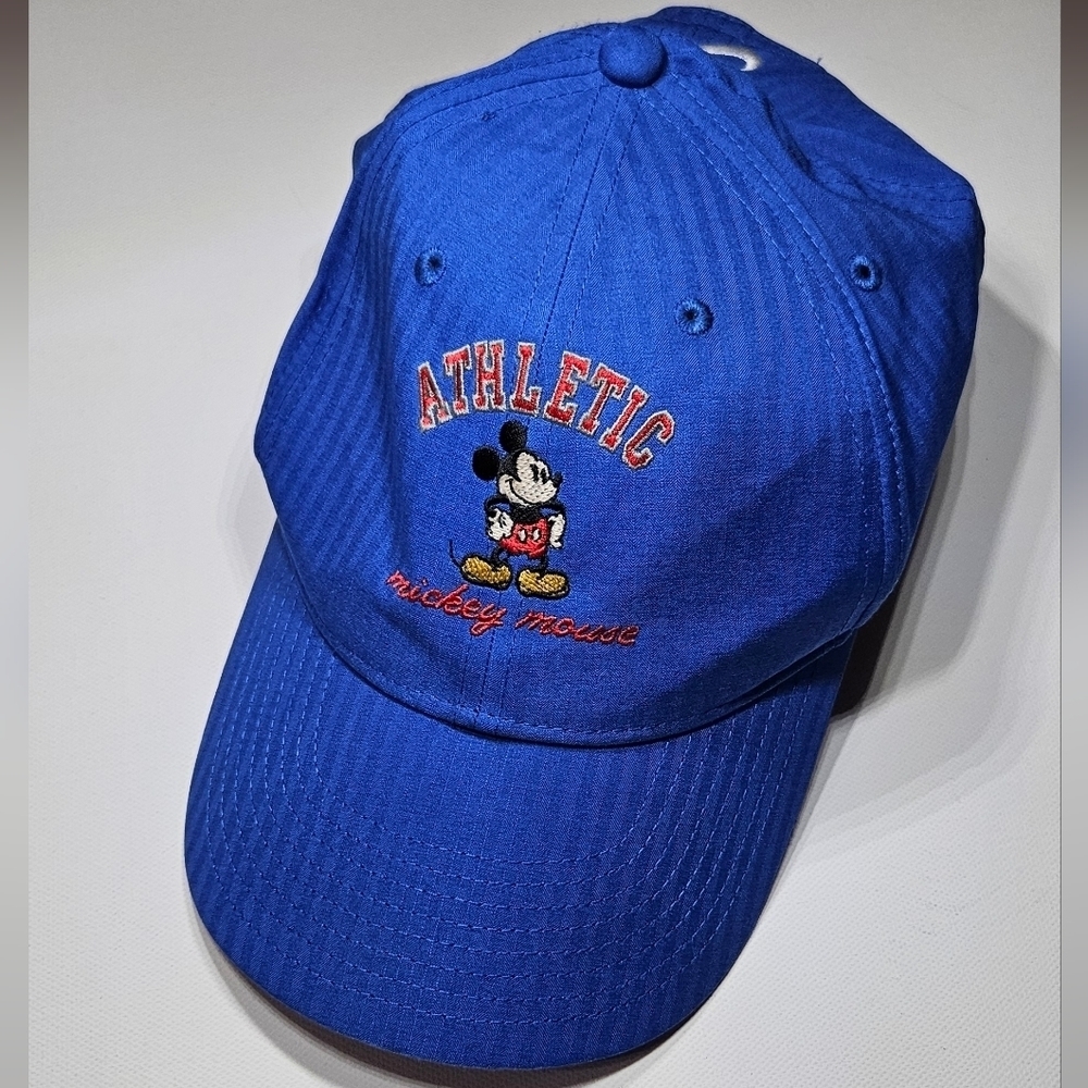 Nike Swoosh Athletic Mickey Mouse Disney World Blue Baseball Cap Hat